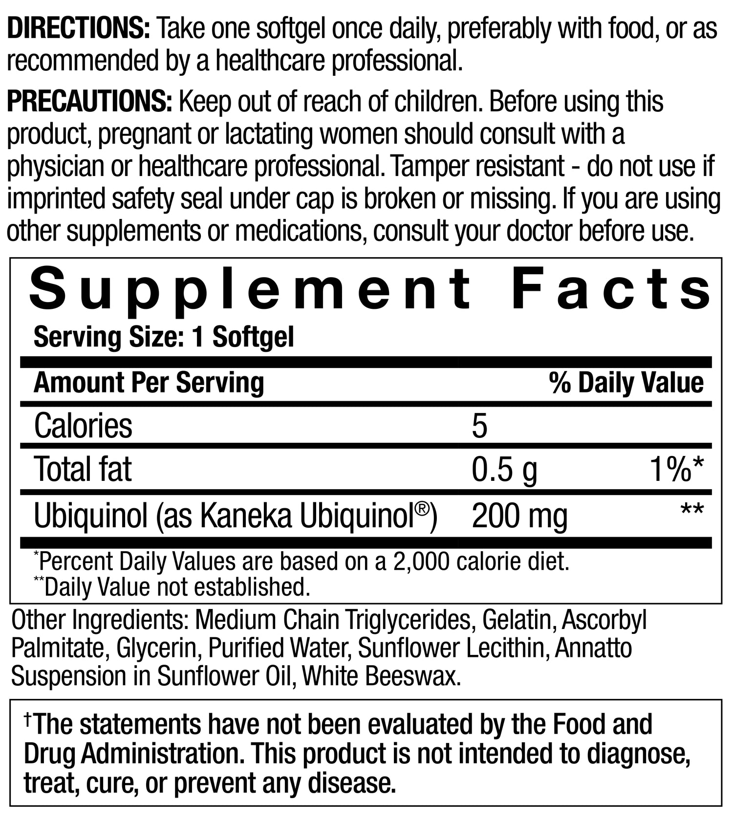 Bottle of CoQ10 (Ubiquinol) for added female fertility support