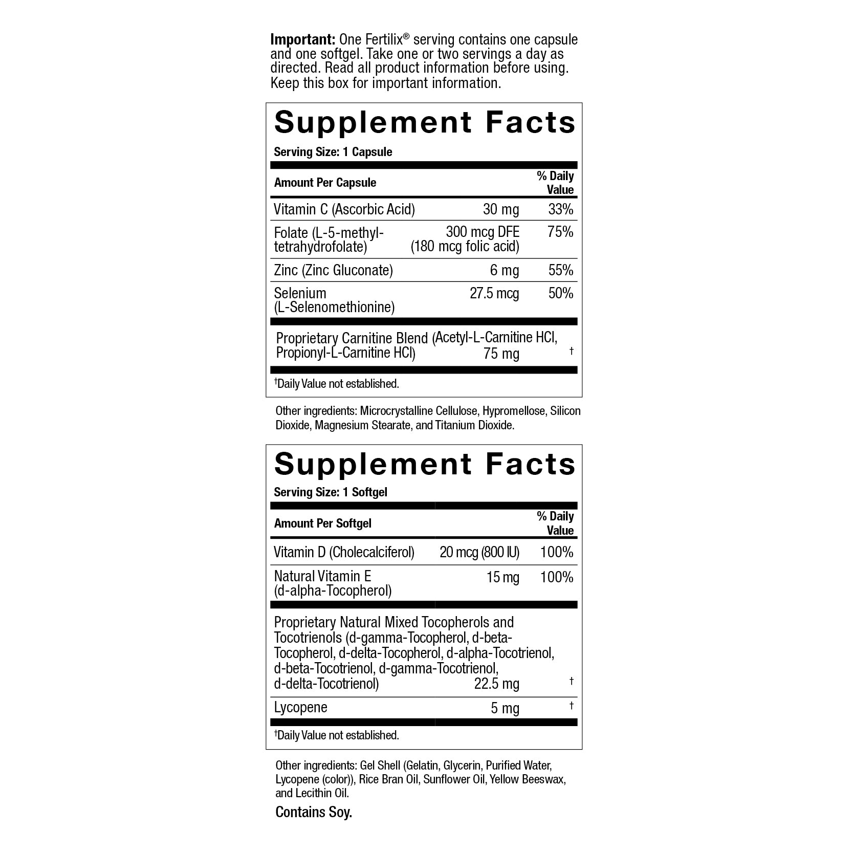 Preconceptual dietary supplement for male reproductive health